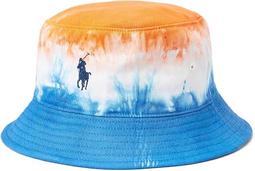 Amazon.com: POLO RALPH LAUREN Tie-Dye Twill Bucket Hat Bright